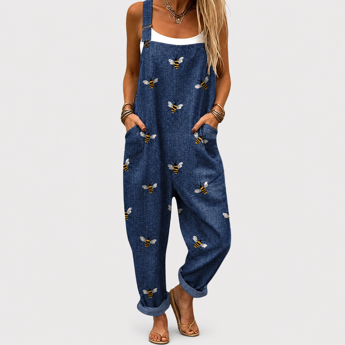 Printed Comfortable Dungarees