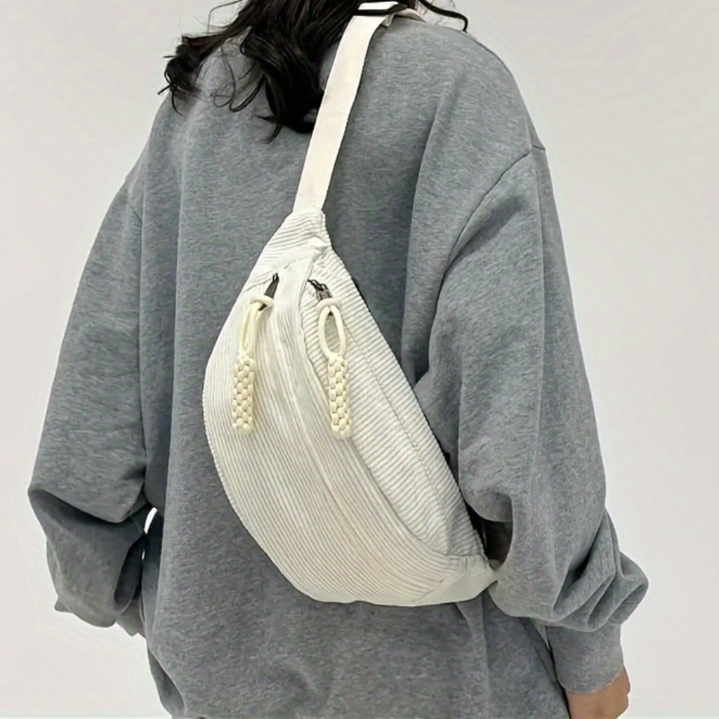 Petra | Ribbed Velvet Crossbody Bag