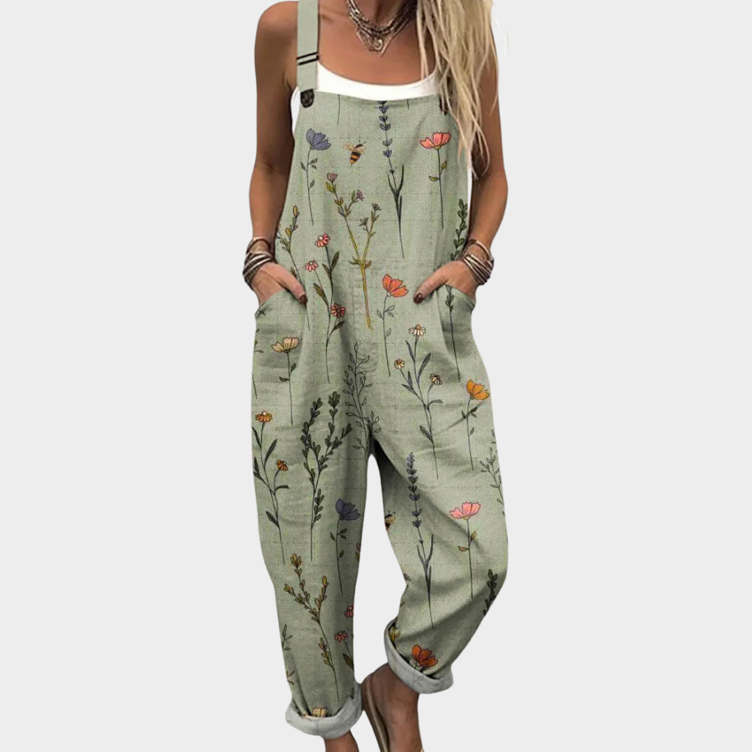 Printed Comfortable Dungarees