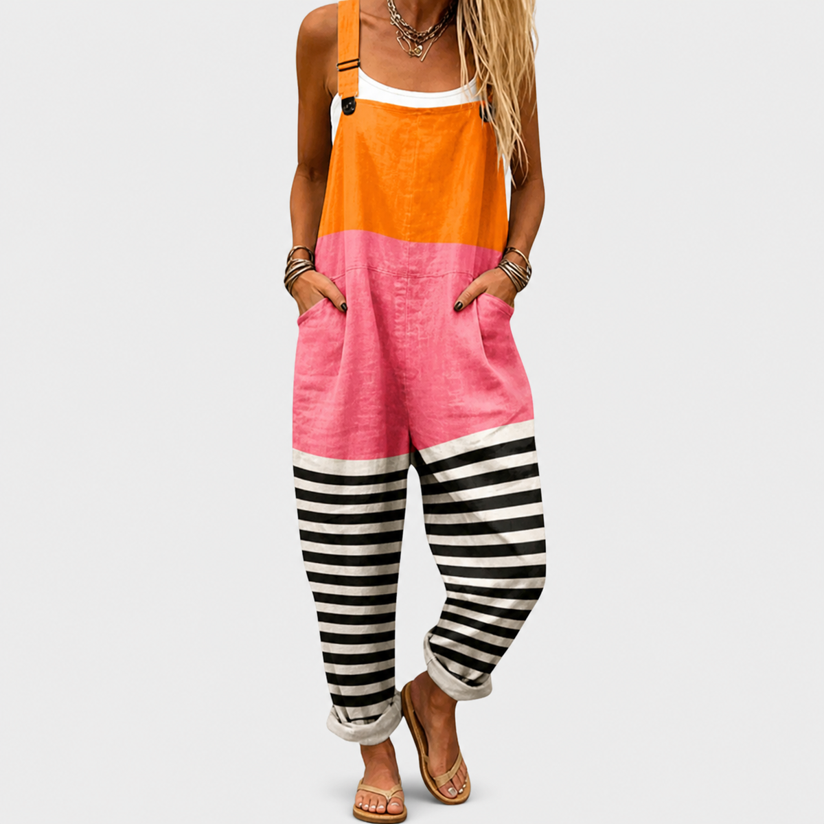 Printed Comfortable Dungarees