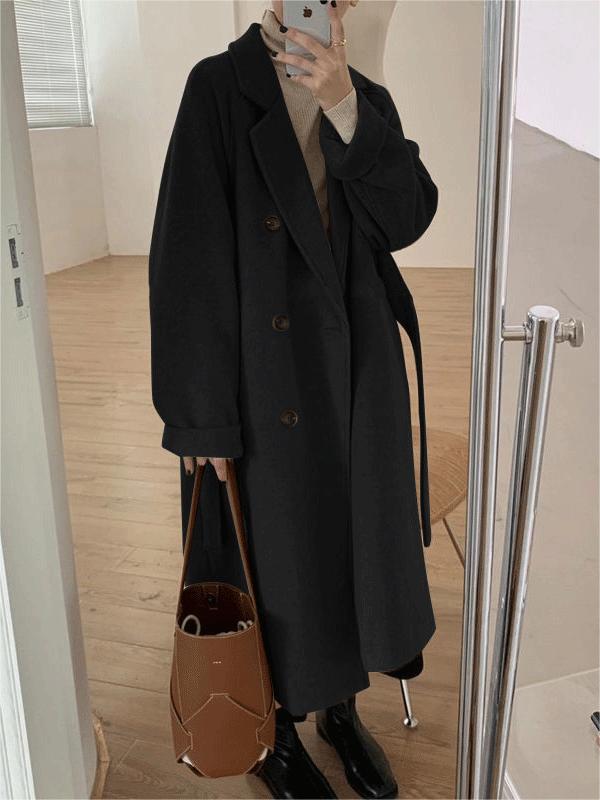 Marzia | Classic Wool Coat with Belt