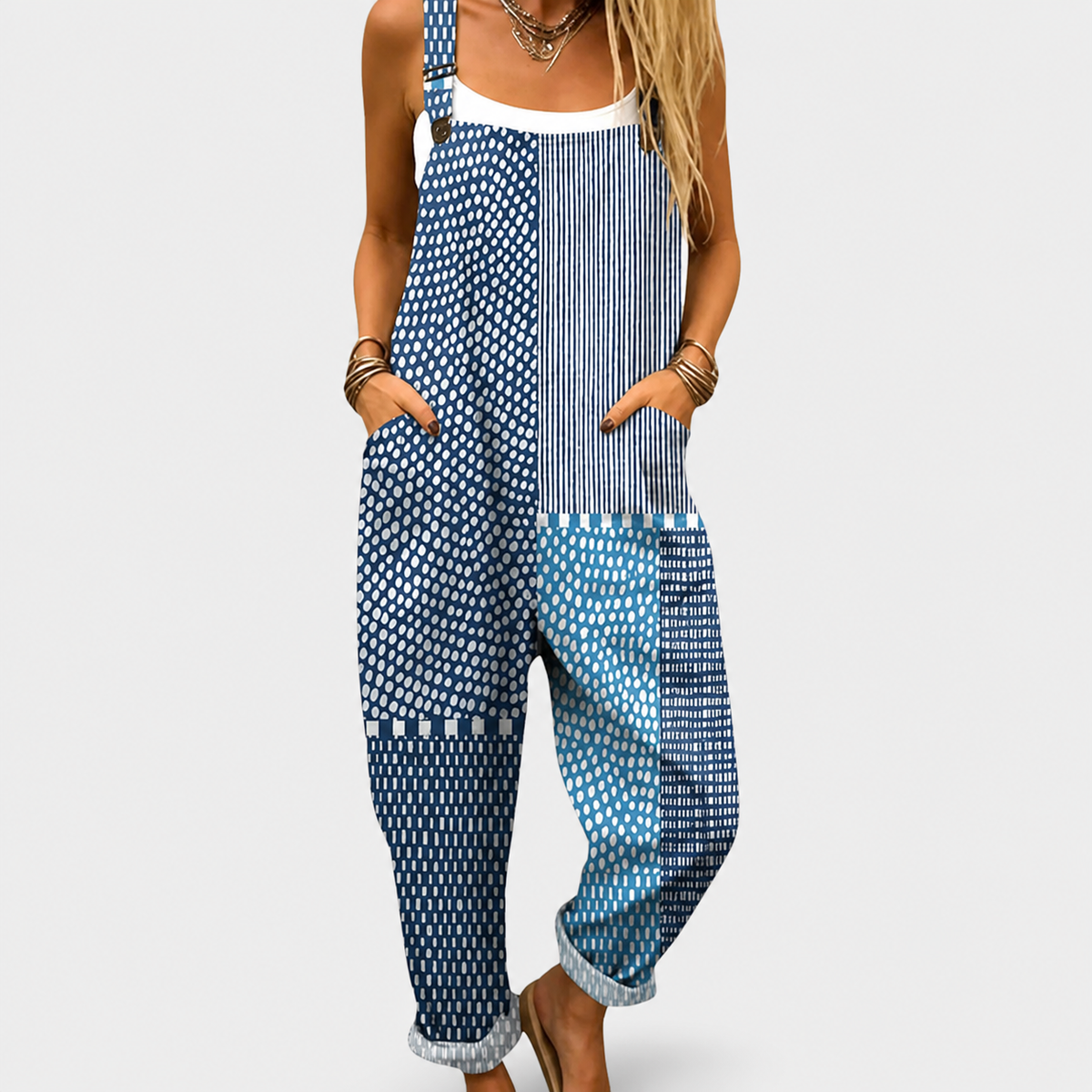 Printed Comfortable Dungarees