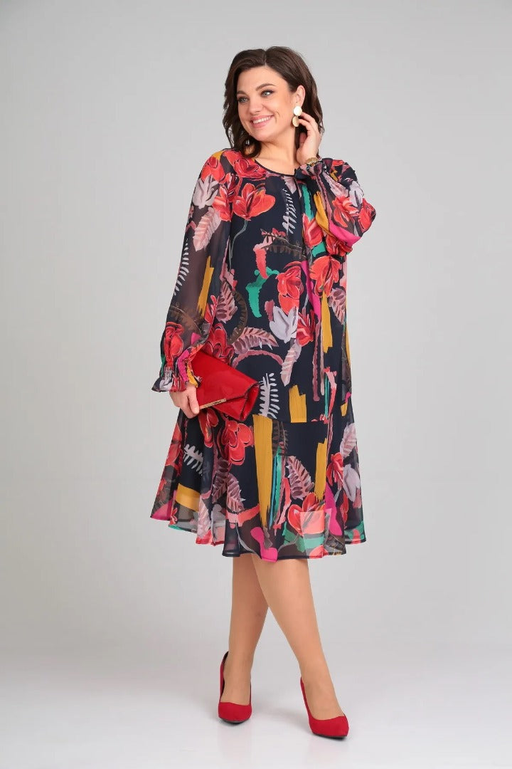 Florida – Elegant Dress with Floral