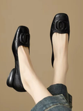 Opium | Leather Ballet Flats
