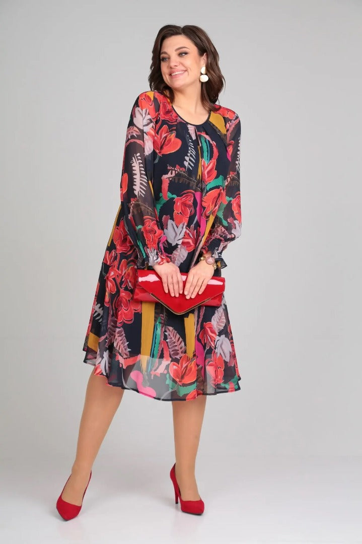 Florida – Elegant Dress with Floral