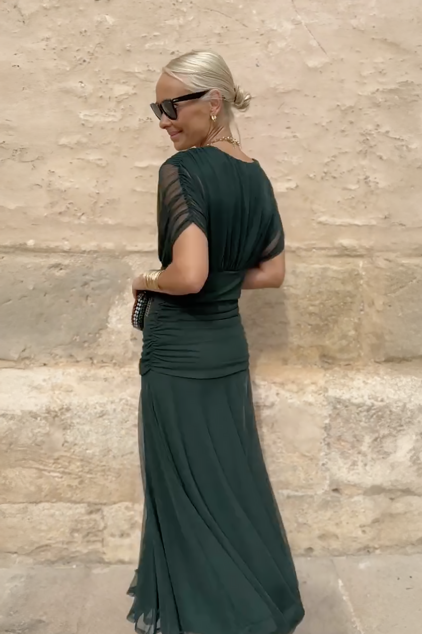 Luisa | Elegant Long Dress for Occasion with V-Neck