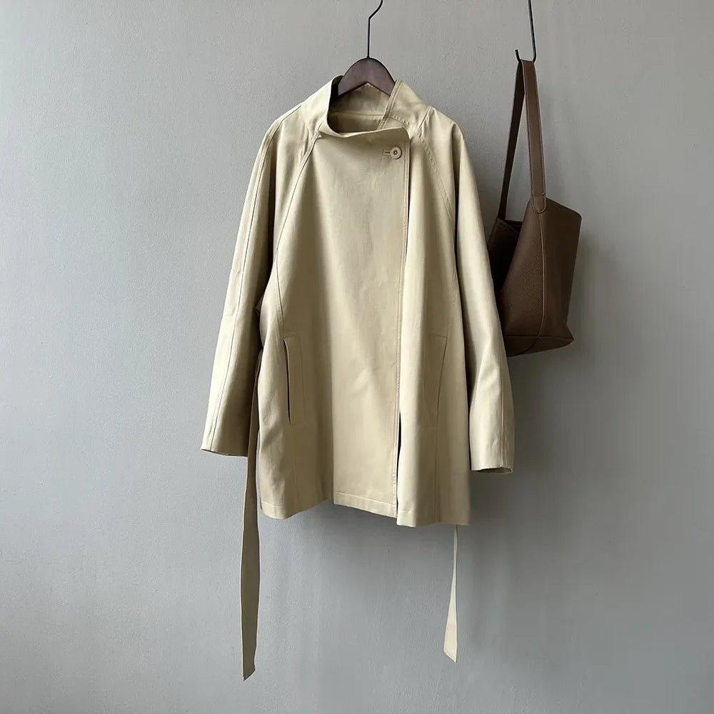 Milena | Trench con collo alto