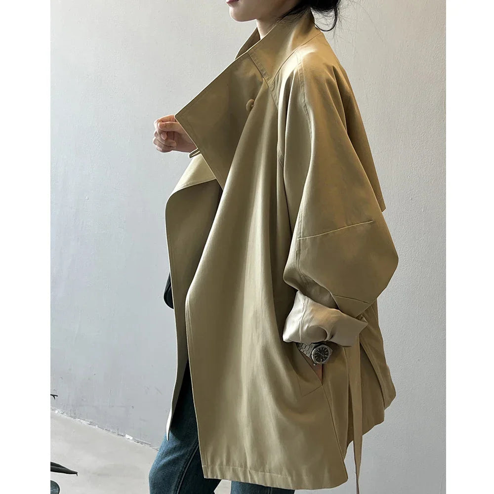 Milena | Trench con collo alto