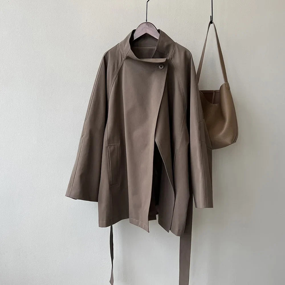 Milena | Trench con collo alto