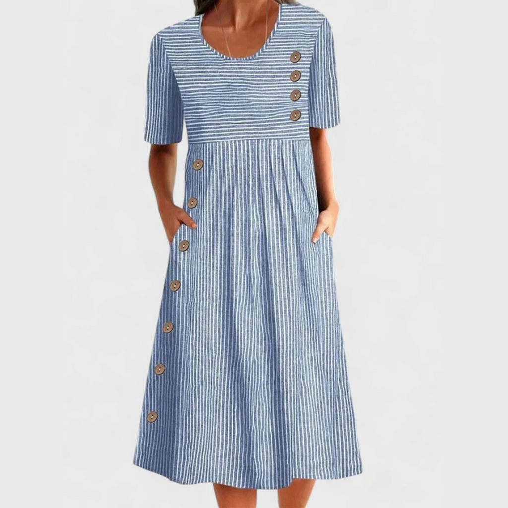 Julia | Midi Striped Dress