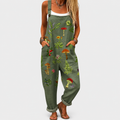 Printed Comfortable Dungarees