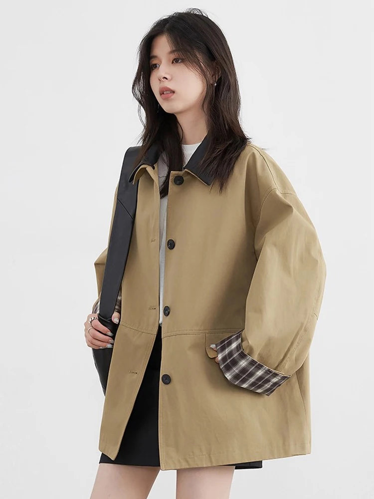 Zelinda | Button Jacket with Contrast Trim
