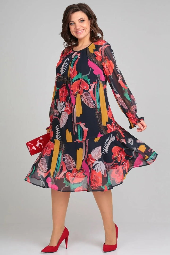 Florida – Elegant Dress with Floral
