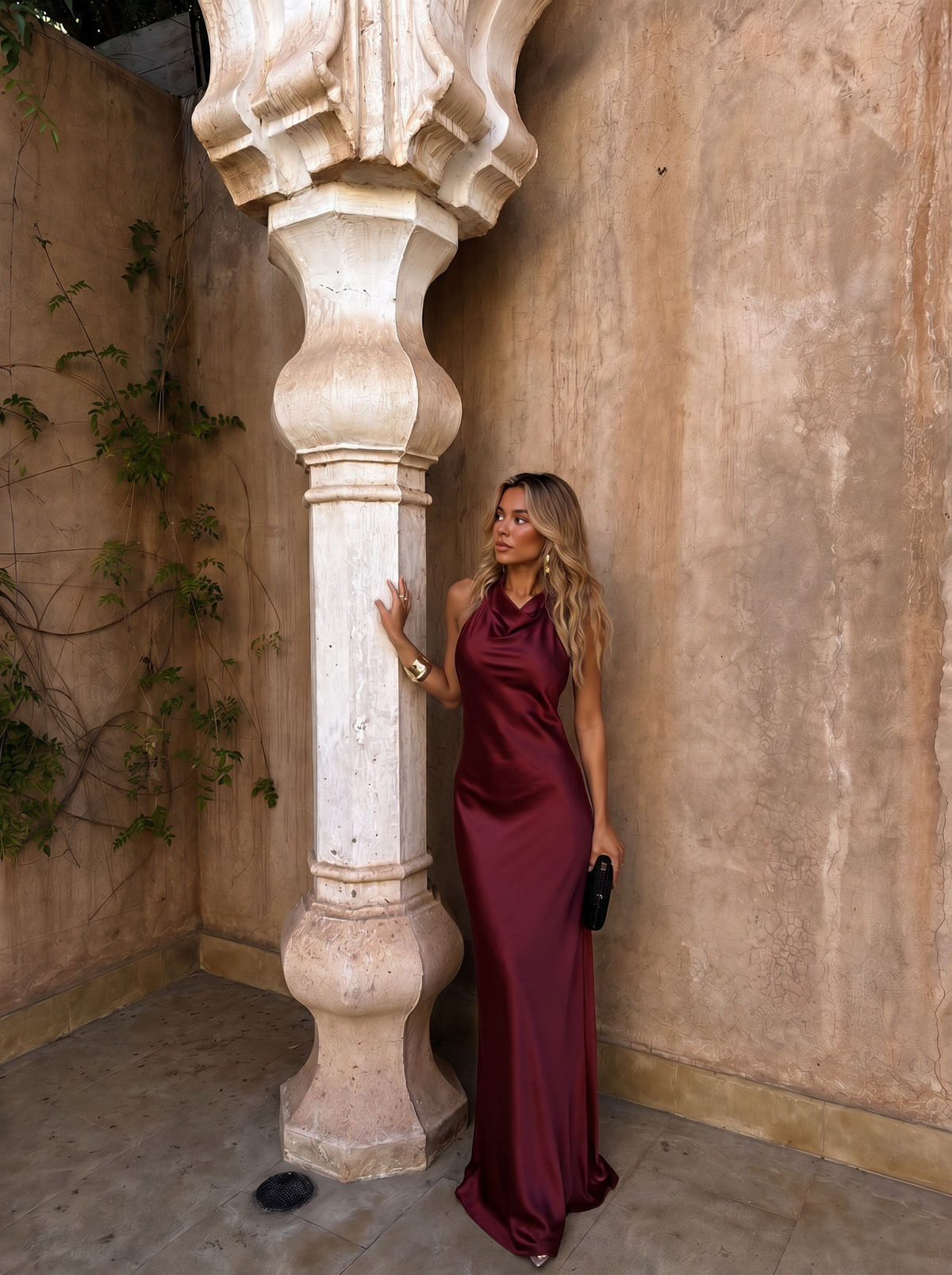Riad in Terracotta Dress