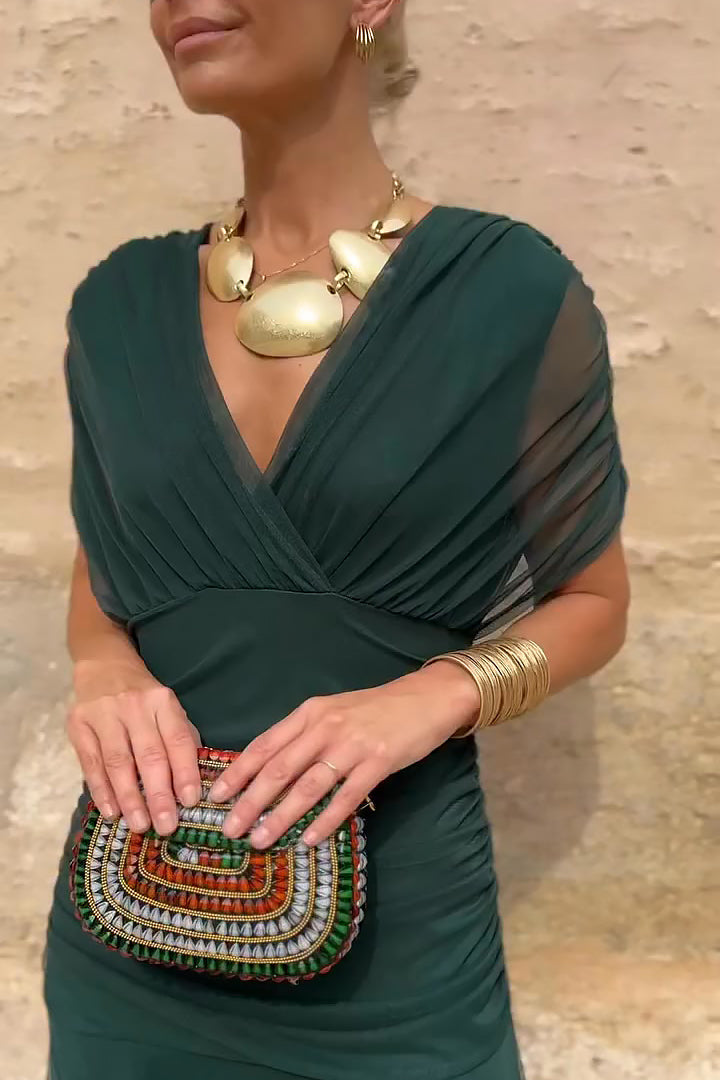 Luisa | Elegant Long Dress for Occasion with V-Neck