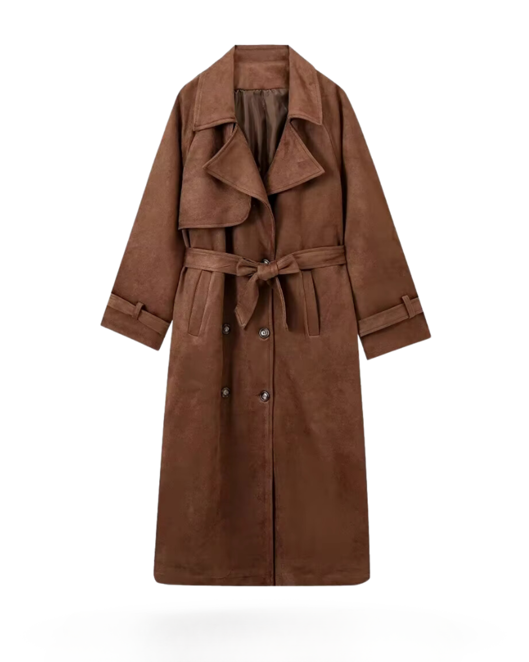 Guendalina | Suede Trench Coat