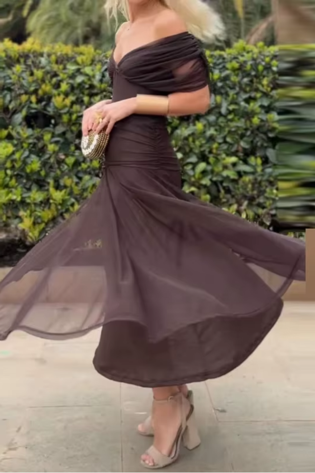 Luisa | Elegant Long Dress for Occasion with V-Neck