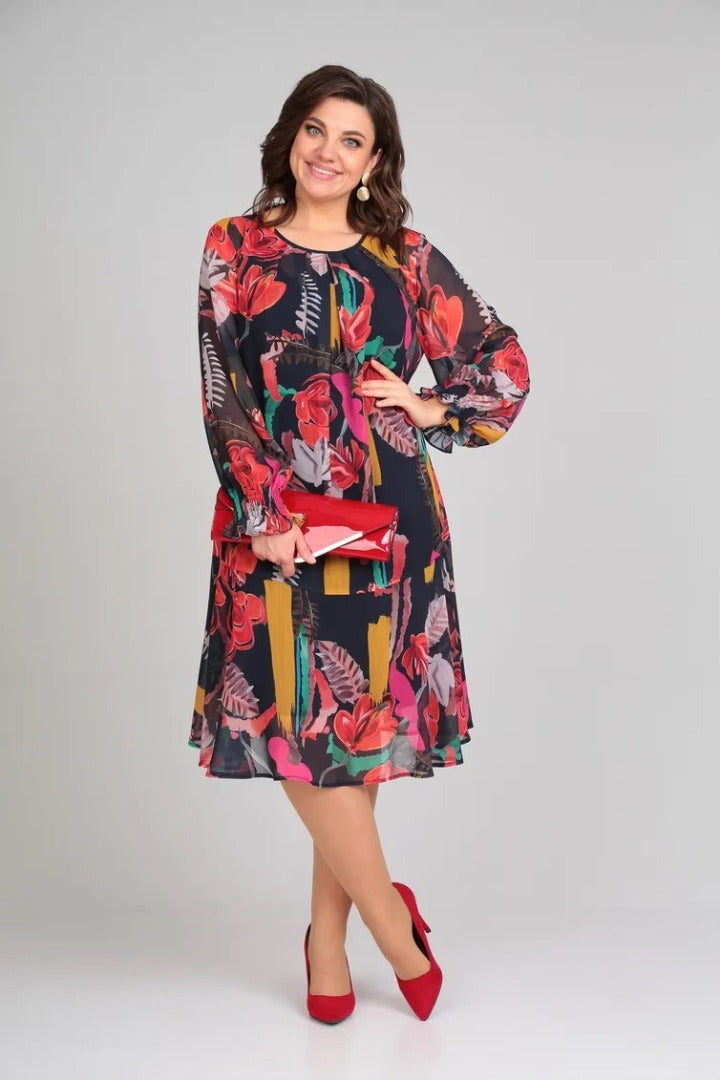 Florida – Elegant Dress with Floral