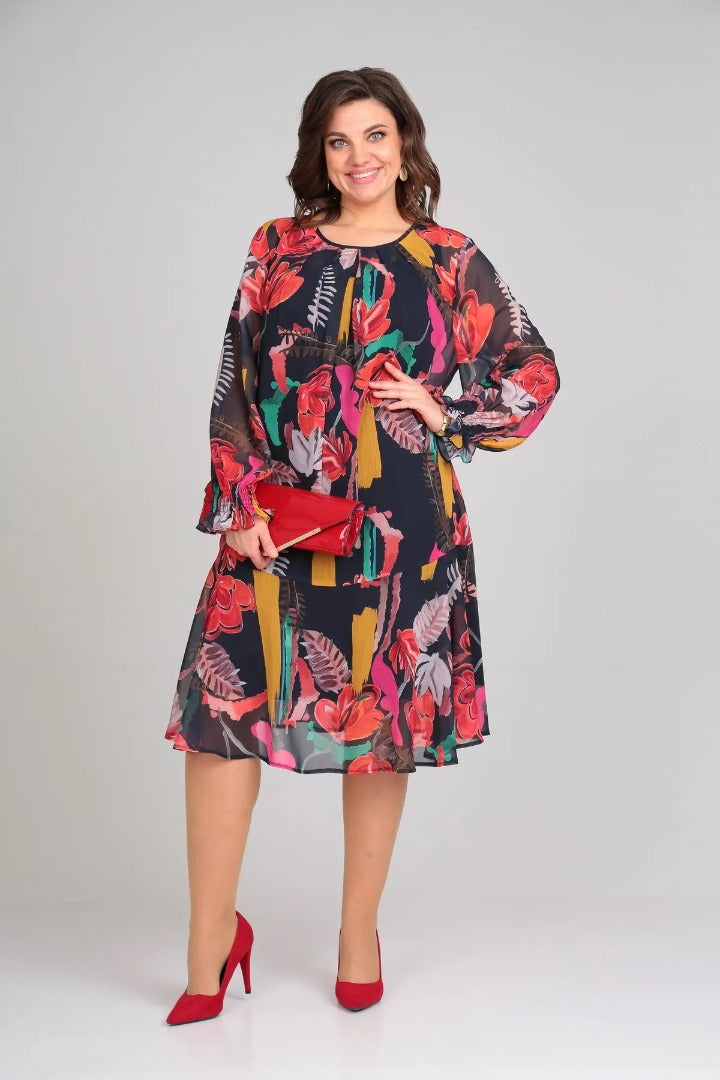Florida – Elegant Dress with Floral