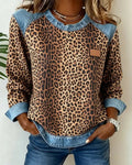 Cornelia | Patchwork Leopard Print Sweater with Fit Flattering & Comfort Quotidiano