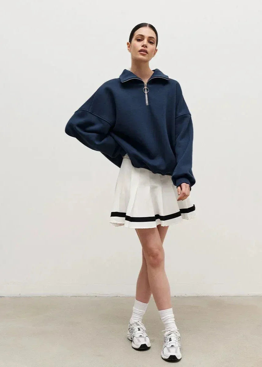 Azzurra | Sweater with Zip From Fit Comfortable