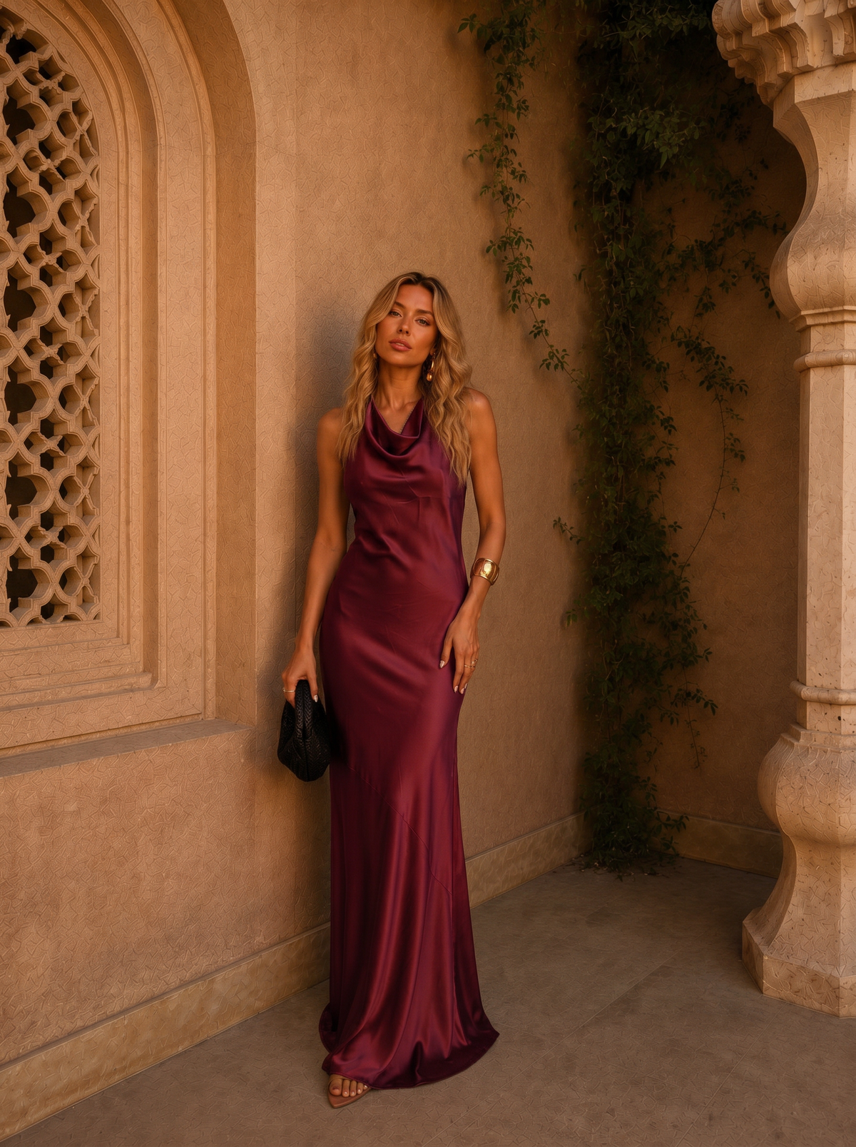 Riad in Terracotta Dress