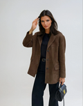 Zenobia | Faux Suede Blazer