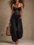 Laia | Lace Jumpsuit with Flowy Trousers