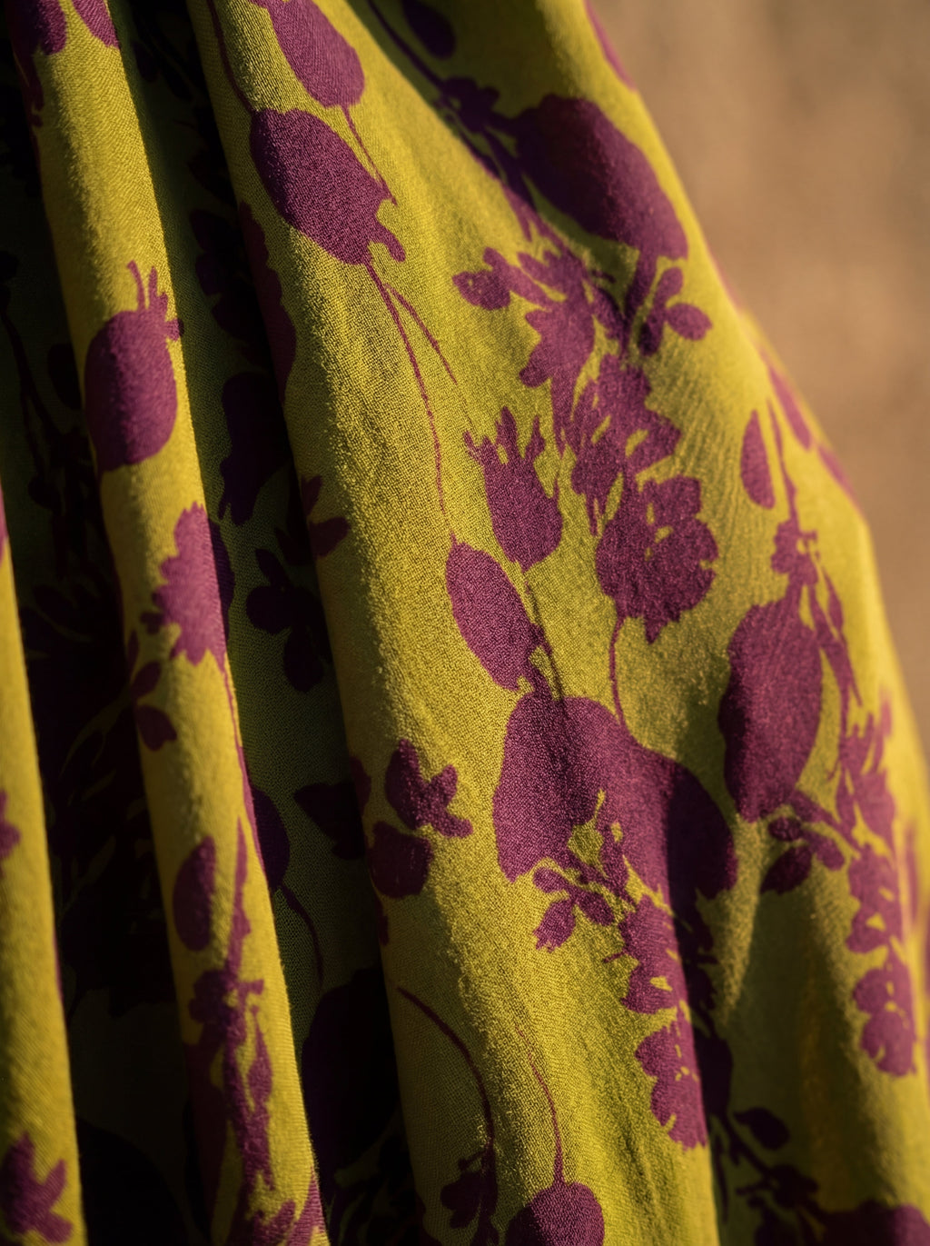 Maxi Floral Dress with Drape Flowy