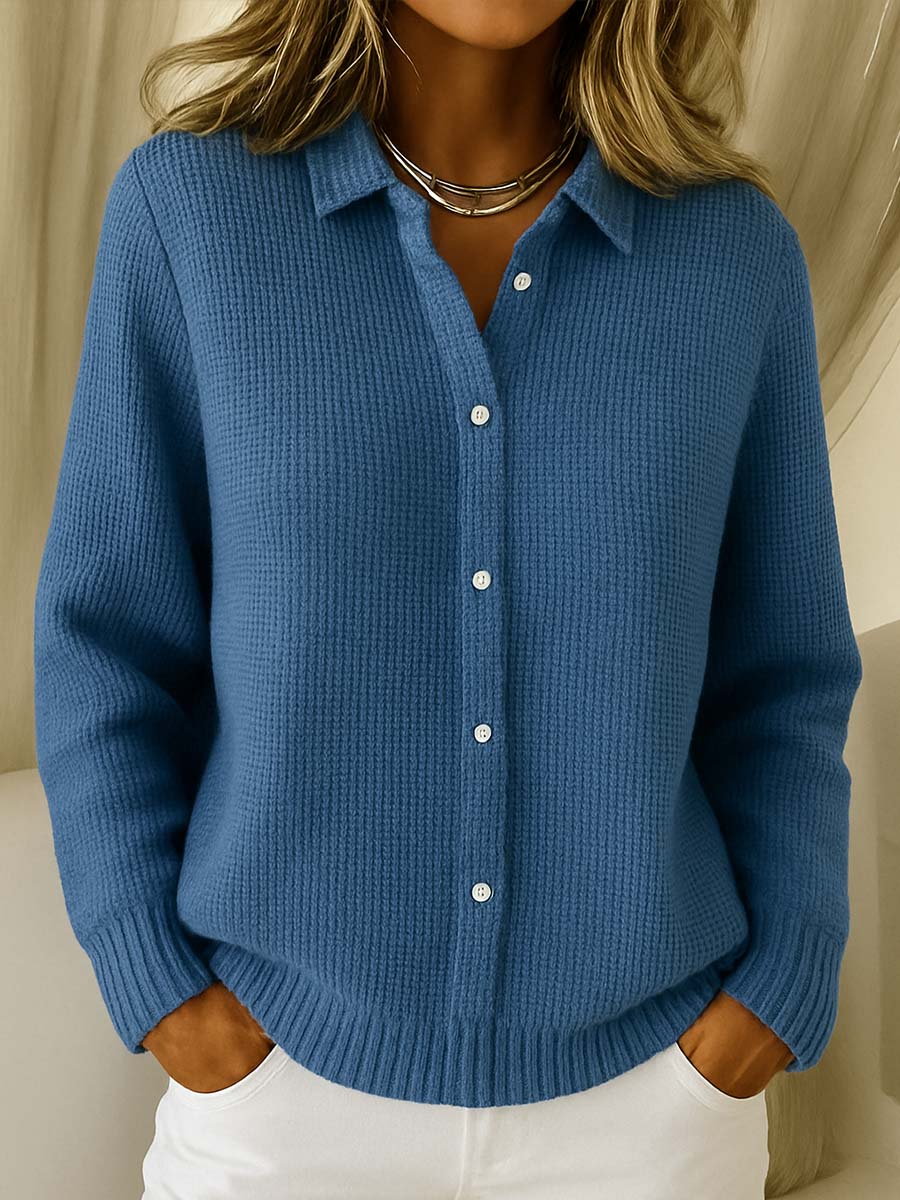 Laura | Classic Knit Soft Cardigan with Buttons