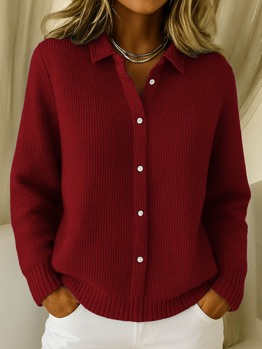 Laura | Classic Knit Soft Cardigan with Buttons