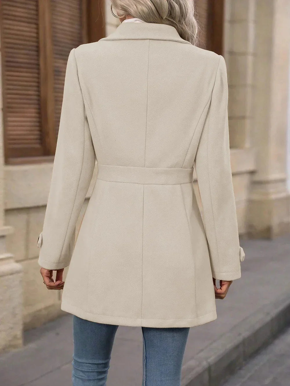 Fiorina | Autumn Wool Slim-Fit Elegant Coat