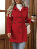 Fiorina | Autumn Wool Slim-Fit Elegant Coat