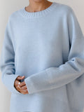 Virginia | Knit Oversized Sweater with Girocollo