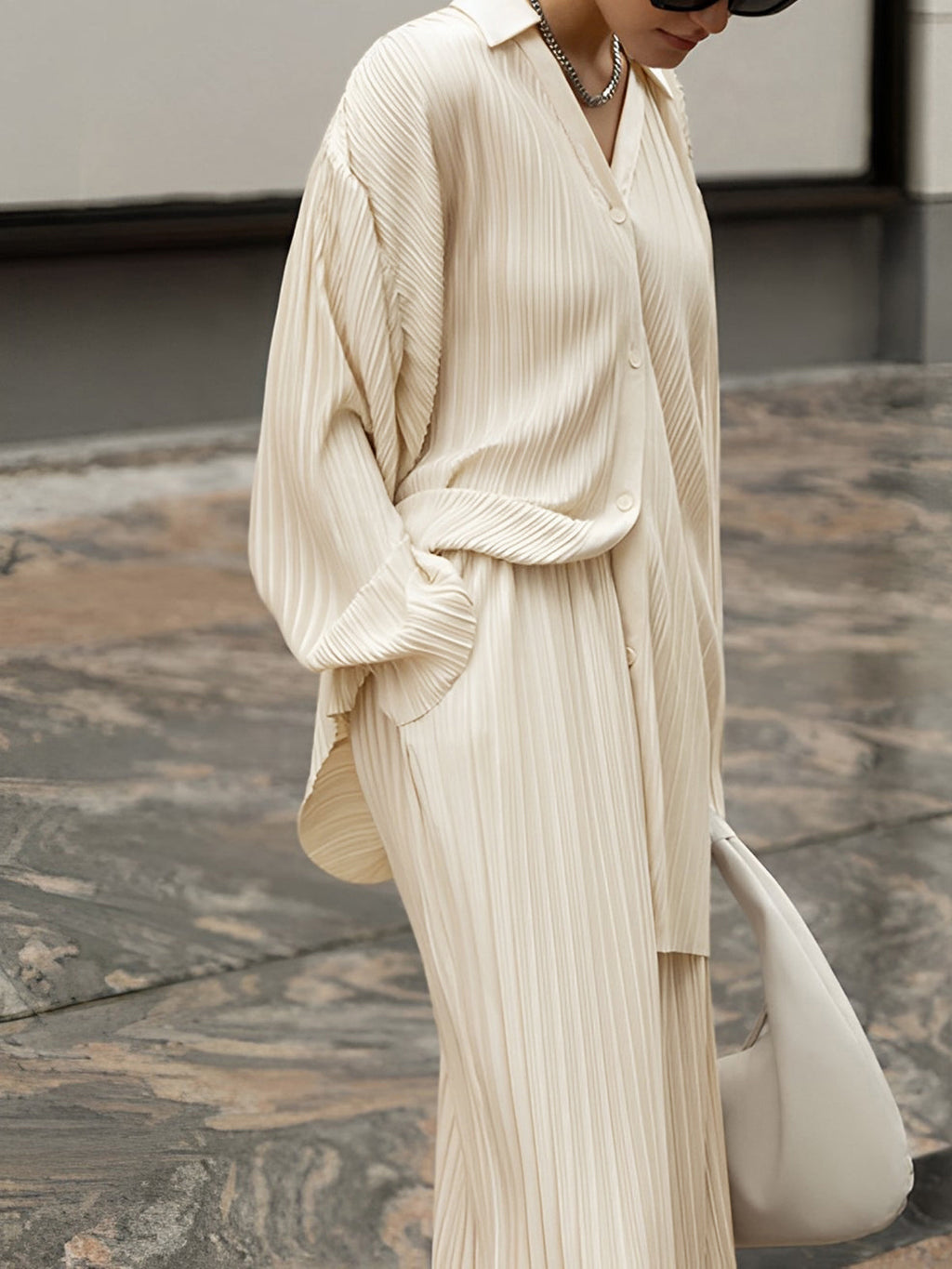 Simona | Two-Piece Two Pieces Oversized Pleated Set