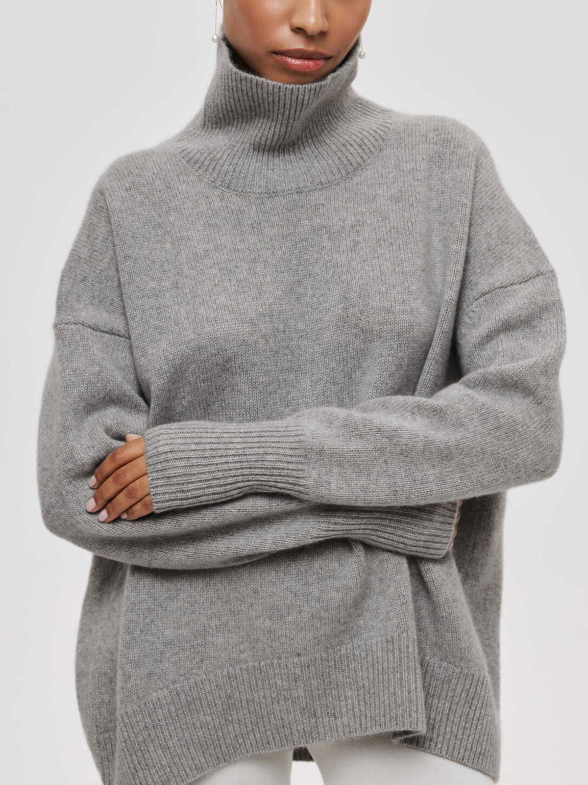 Giuditta | Oversized Sweater with Turtleneck
