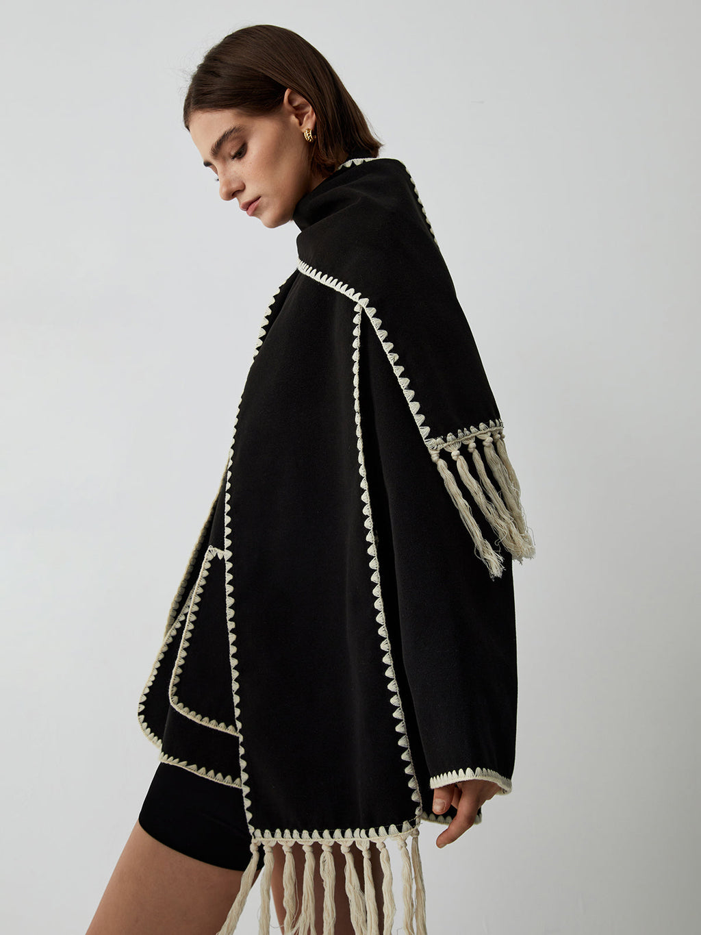 Sandrina | Tailored Jacket with Matching Scarf