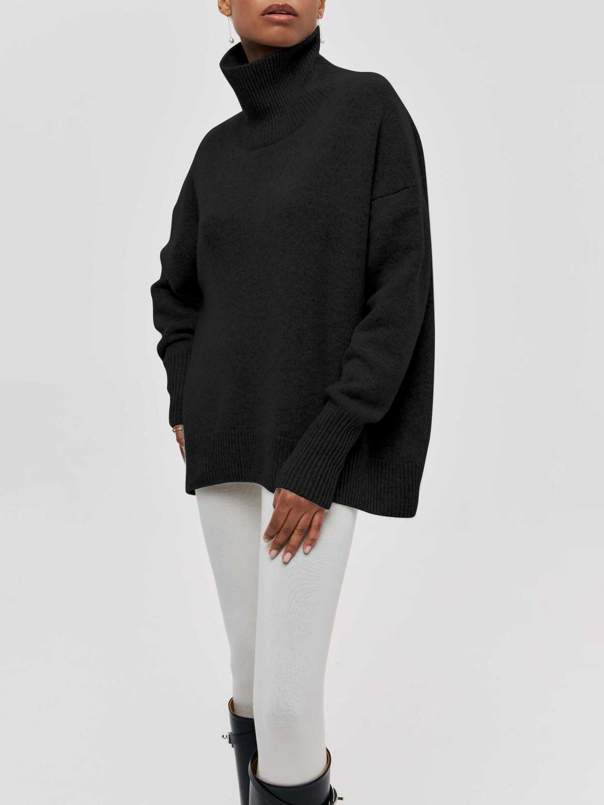 Giuditta | Oversized Sweater with Turtleneck
