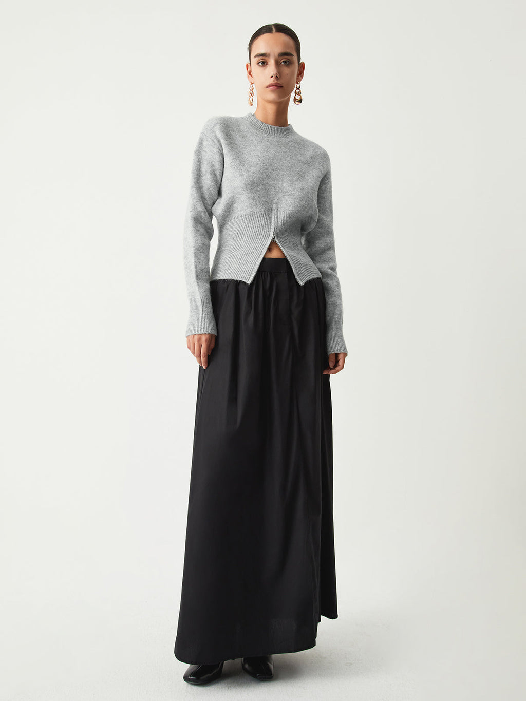Gabriella | Knit Sweater with Half Zip