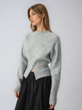 Gabriella | Knit Sweater with Half Zip