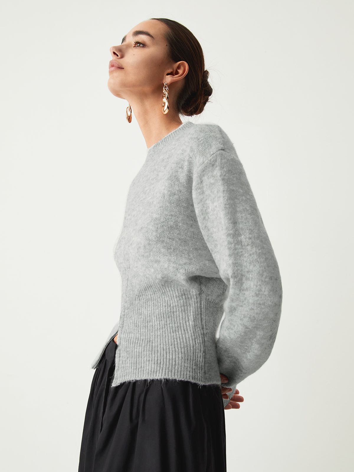 Gabriella | Knit Sweater with Half Zip