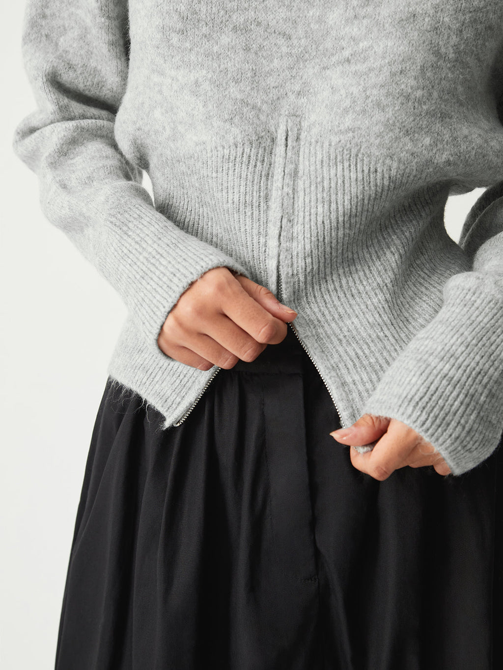 Gabriella | Knit Sweater with Half Zip