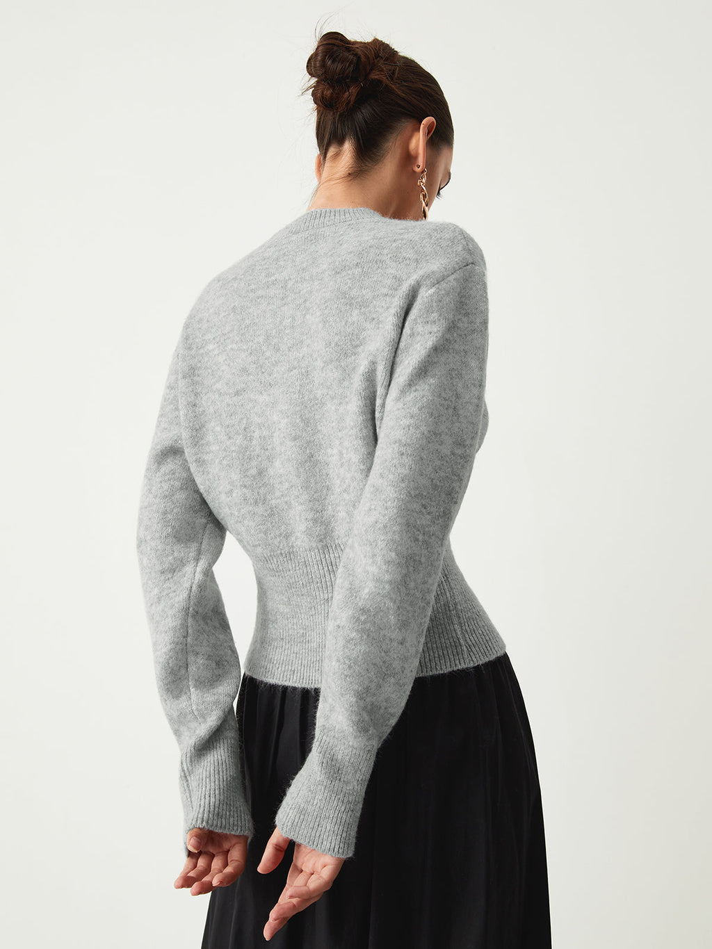 Gabriella | Knit Sweater with Half Zip
