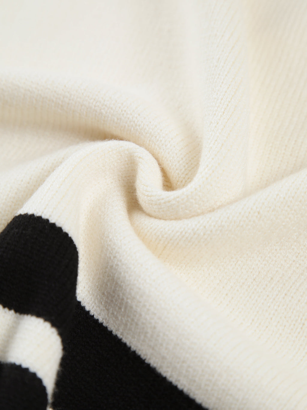 Elena | Striped Sweater with Neck Mock Neck