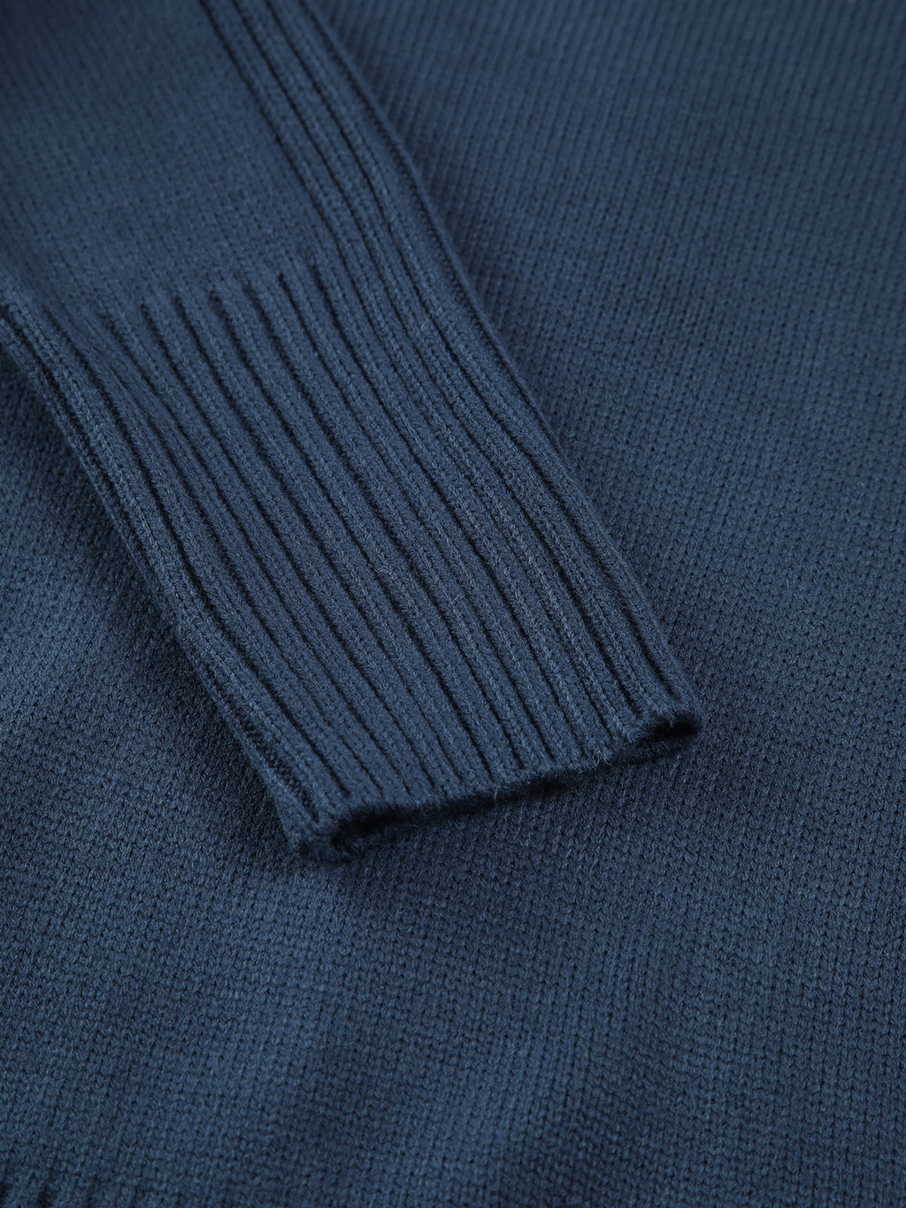Mirella | Knit Ribbed Sweater with Neck Mock Neck