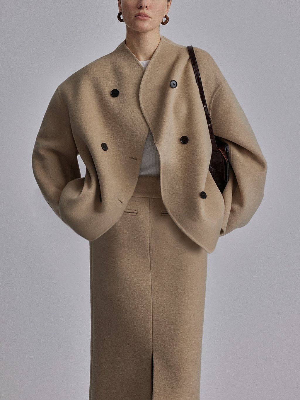 Imelda | Oversized Double Coat-Breasted