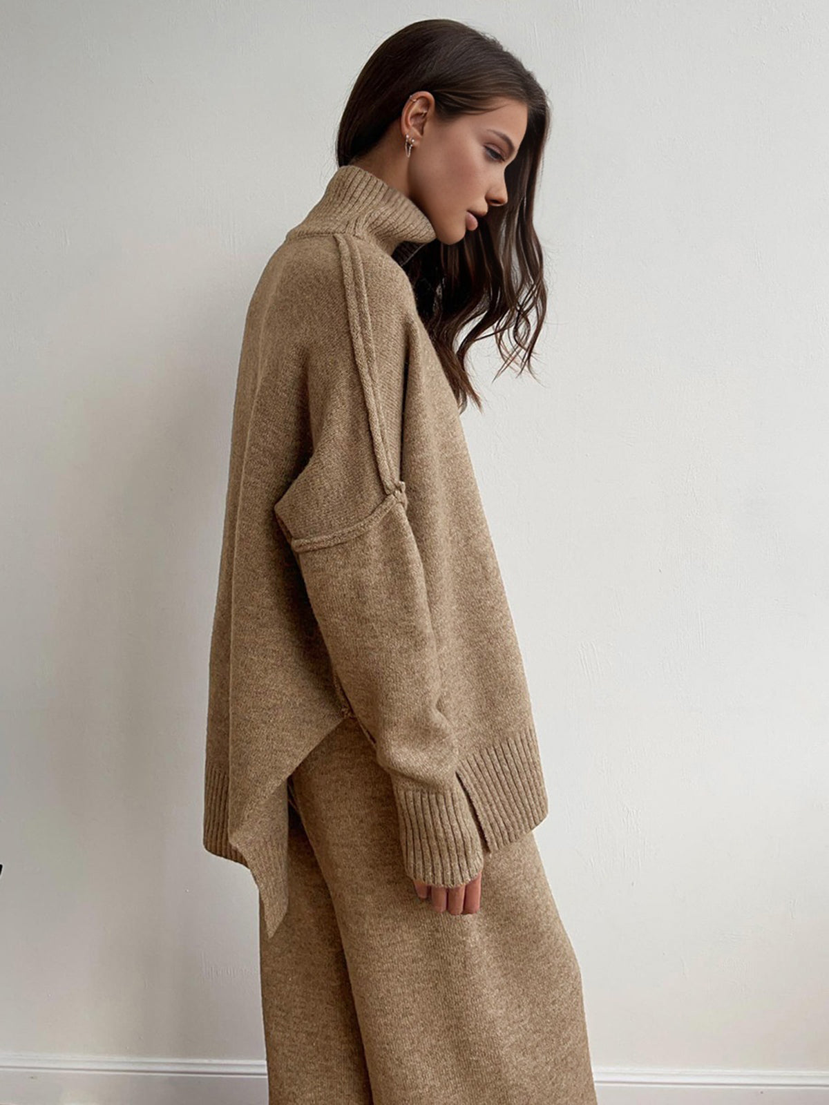 Alba | Soft Knit Lounge Set with Turtleneck