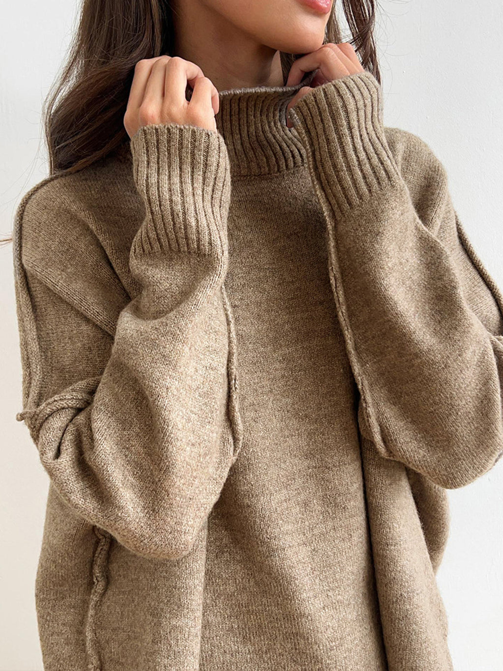 Alba | Two-Piece Lounge Knit Soft Set with Turtleneck