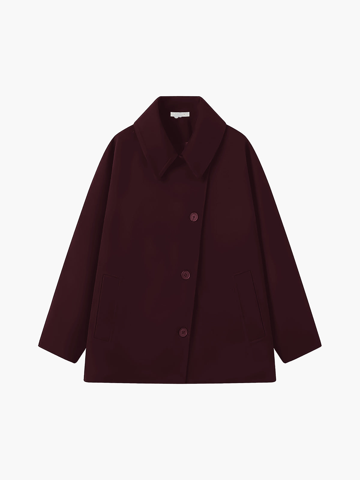 Francesca | Oversized wool blend coat with button closure