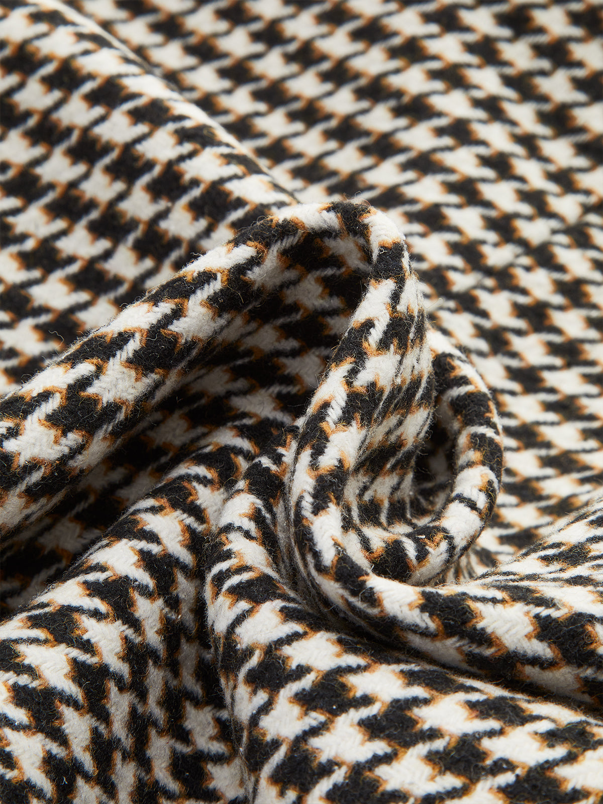 Tersilla | Houndstooth Blazer with Belt and Slit Hem